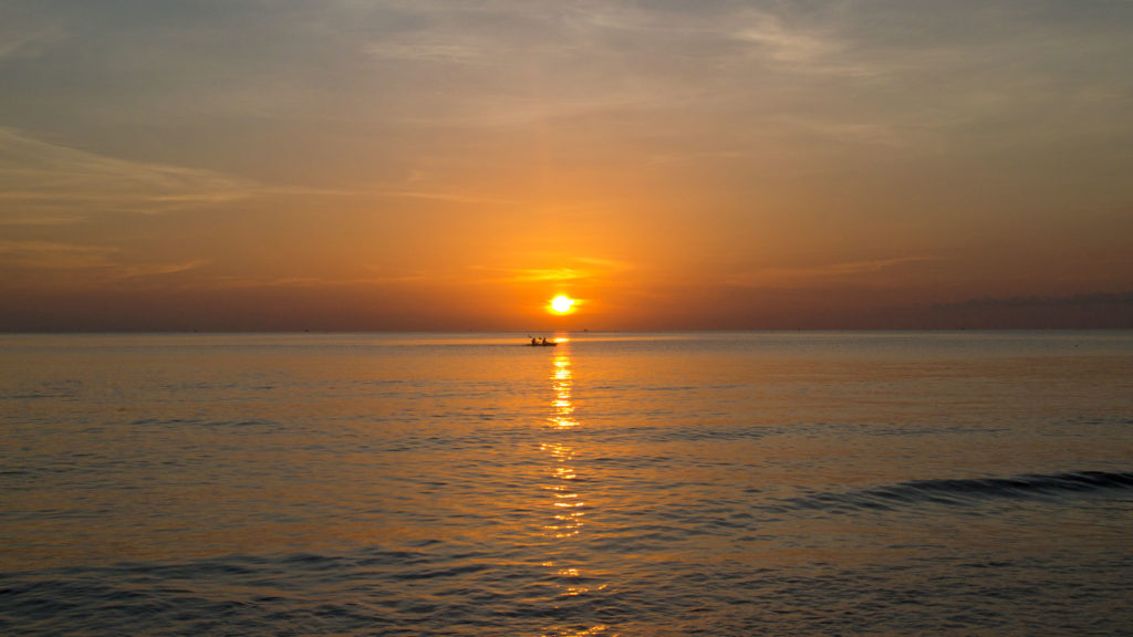 Sunset at the Long Beach on Phu Quoc