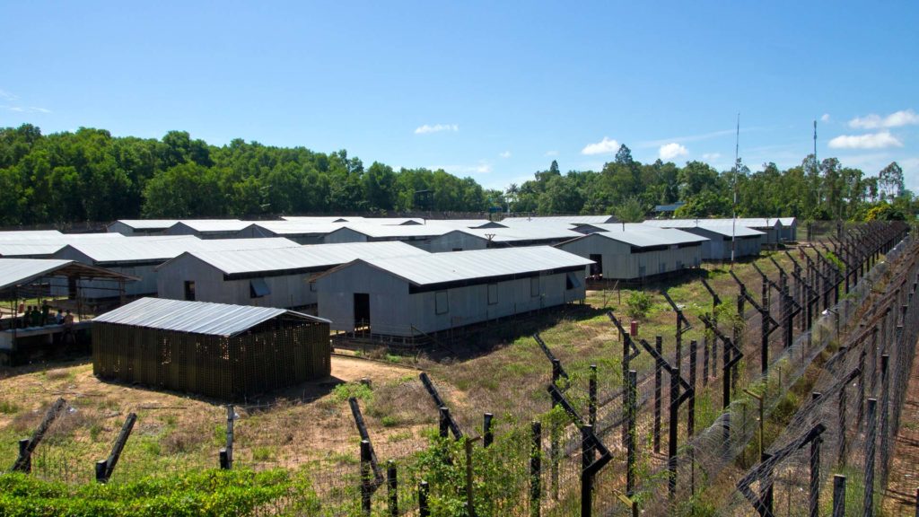 The Coconut Prison in the south of Phu Quoc from above, Vietnam