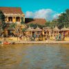 Ancient Houses in Hoian Town by the riverbank